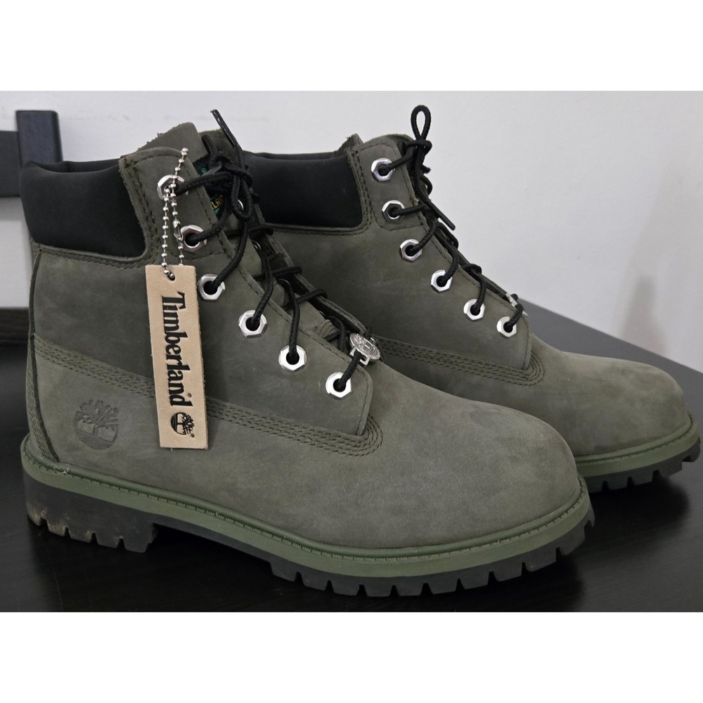 Timberland 6" Premium Waterproof Boots US 5 EU 37.5 Green Nubuck A2KCS